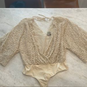 Beaded body suit ASOS